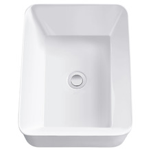 Lucas 480mm Gloss White Rectangular Ceramic Above Counter Basin
